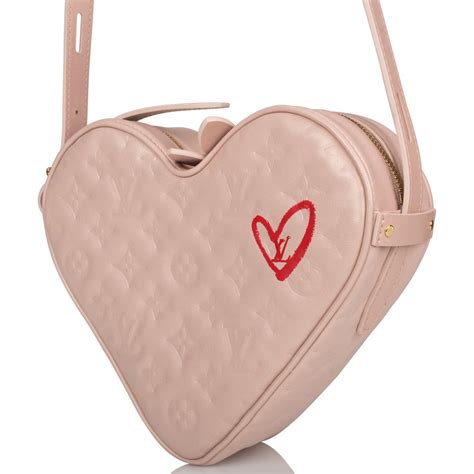 louis vuitton heart bag pink.